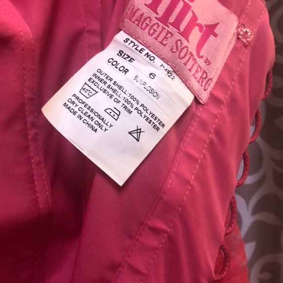 Coral Rose Mermaid Dress - Picture 7 of 8